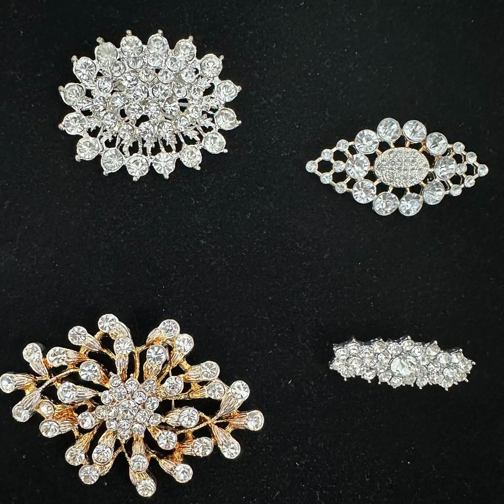 Crystal Brooches